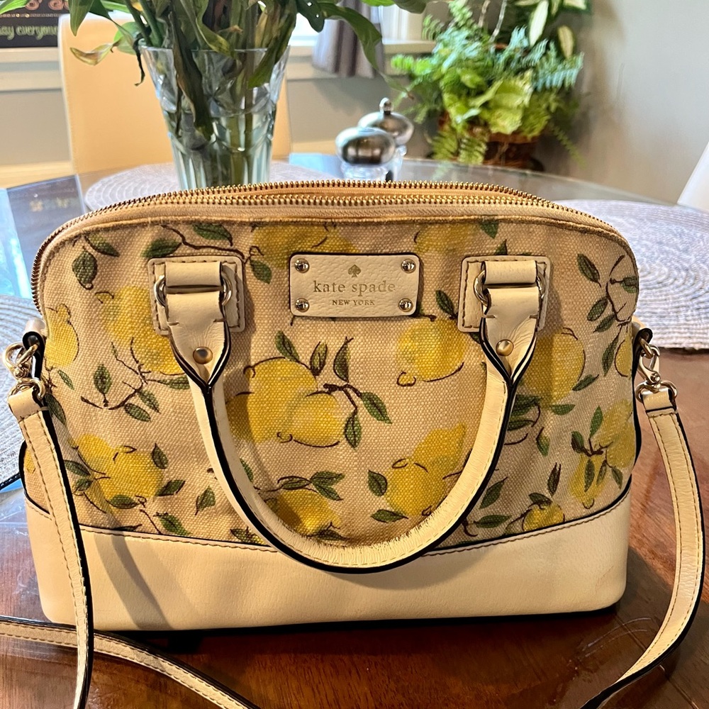 Kate Spade Lemon Canvas Tote
